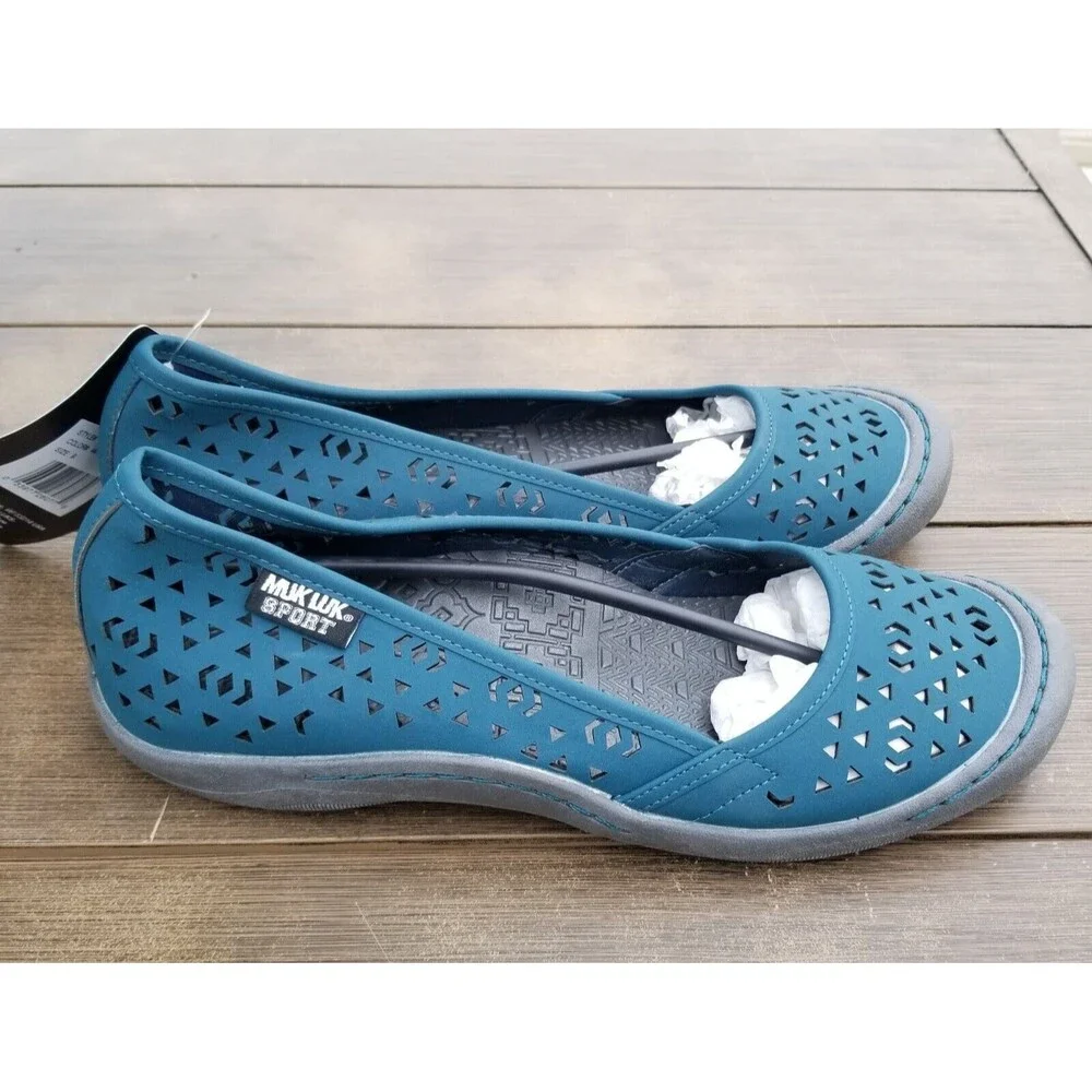 NWT Muk Luks Sport Women Sandy Sport Shoe Turquoise Sandal Size 9 Style 120010